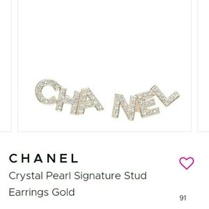 Chanel  Crystal/Stud Earrings